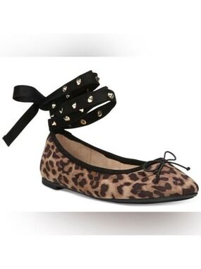 CIRCUS by Sam Edelman Celyn - Studded Ballerina Lace Up Flats - Size 7.5